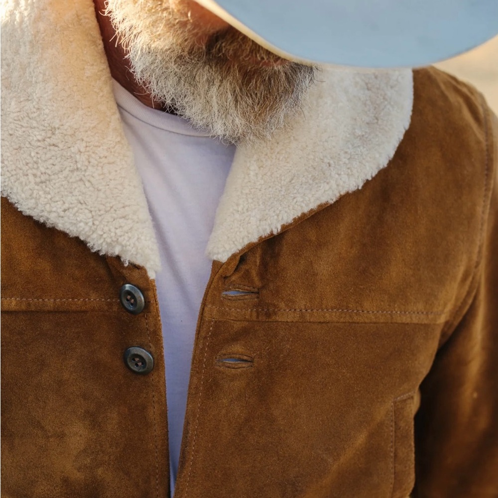 Iron & Resin Limited Edition Run Buffalo Suede Lincoln Jacket, Men’s Size Medium - Picture 6 of 10